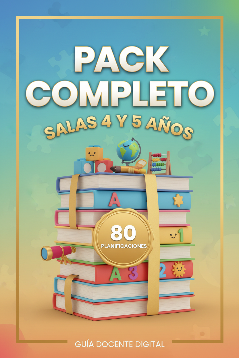 Pack Completo Salas 4 y 5 - 70 Planificaciones Nivel Inicial